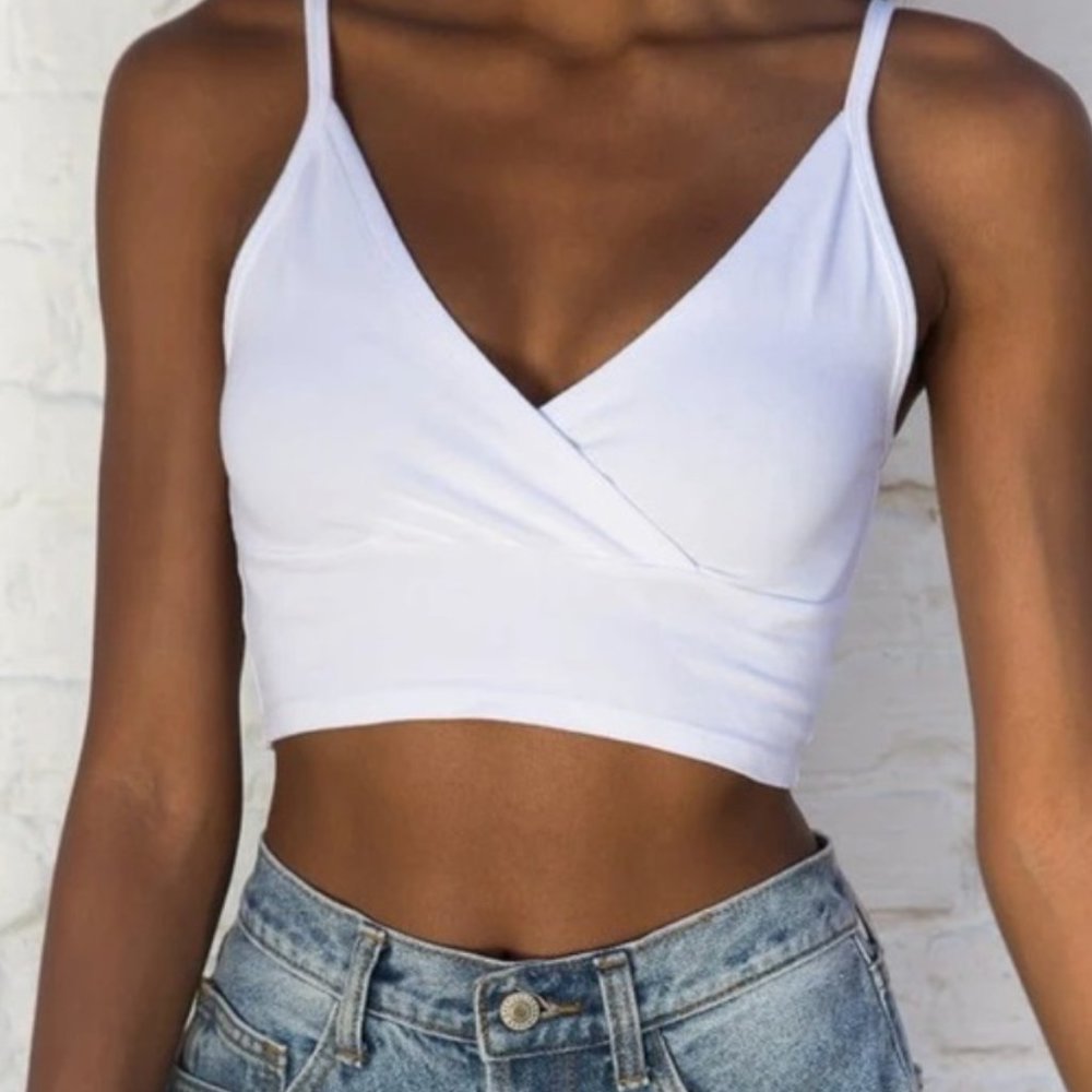 Brandy Melville white amara tank top